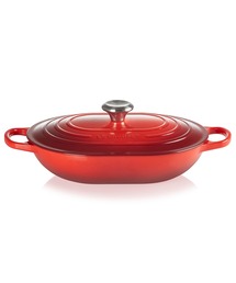 Le Creuset（ルクルーゼ）の「シグニチャー オブロング・マルミット 31cm チェリーレッド（鍋/フライパン・レディース）」