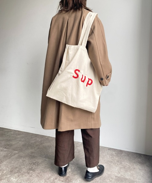 CPCM（シーピーシーエム）の「スタンドネックAラインコート（ステンカラーコート・レディース・サックスブルー/オレンジ/モカ/ブラック・FREE）」の21枚目の写真