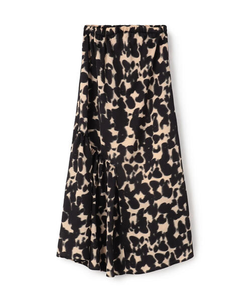 Dries Van Noten★ギャザースカート プリント アシンメトリー TOMORROWLAND （トゥモローランド）の「ブルリープリント