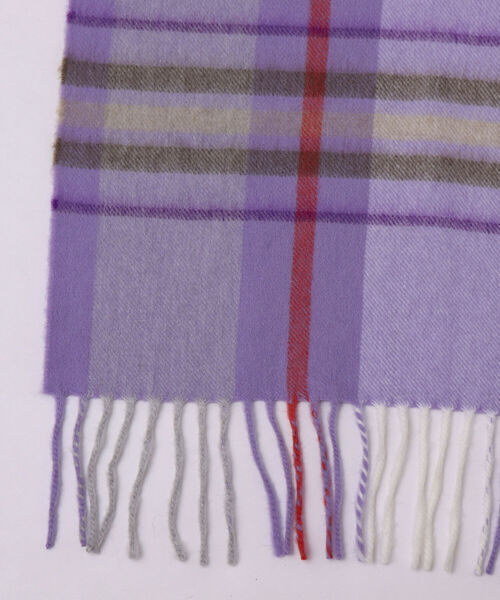 NOLLEY’S Sophi（ノーリーズソフィ）の「【BEGG＆CO/ベグアンドコー】≪別注≫チェックストール（ストール/ショール・レディース・ホワイト系その他2/パープル系その他2/ブルー系その他2・FREE）」の12枚目の写真