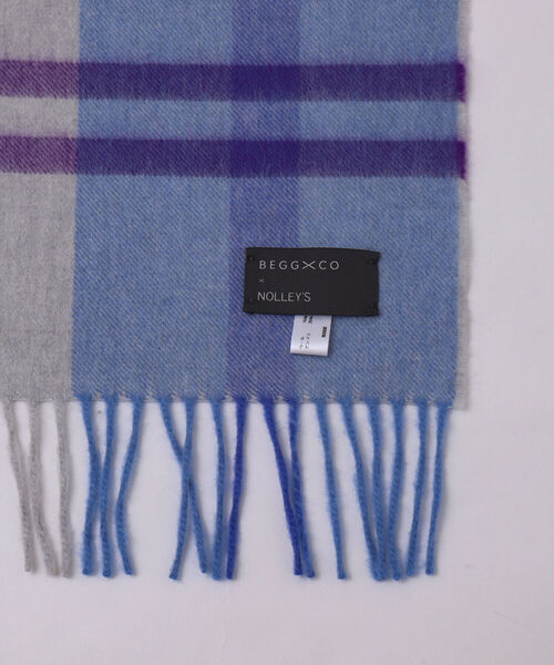 NOLLEY’S Sophi（ノーリーズソフィ）の「【BEGG＆CO/ベグアンドコー】≪別注≫チェックストール（ストール/ショール・レディース・ホワイト系その他2/パープル系その他2/ブルー系その他2・FREE）」の14枚目の写真