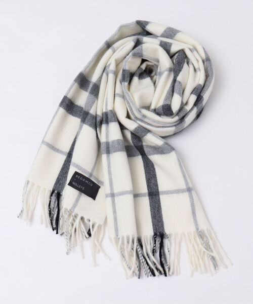 NOLLEY’S Sophi（ノーリーズソフィ）の「【BEGG＆CO/ベグアンドコー】≪別注≫チェックストール（ストール/ショール・レディース・ホワイト系その他2/パープル系その他2/ブルー系その他2・FREE）」の16枚目の写真