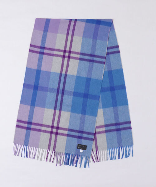 NOLLEY’S Sophi（ノーリーズソフィ）の「【BEGG＆CO/ベグアンドコー】≪別注≫チェックストール（ストール/ショール・レディース・ホワイト系その他2/パープル系その他2/ブルー系その他2・FREE）」の19枚目の写真