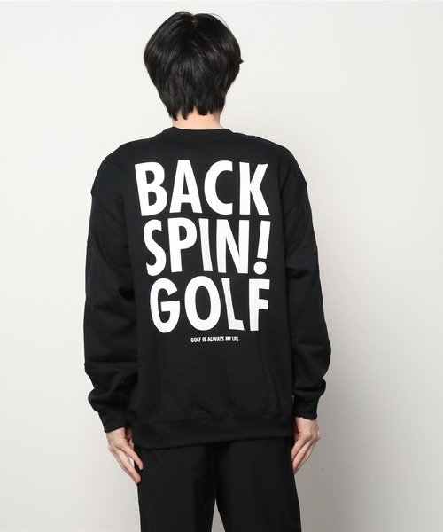 RAWLIFE（ロウライフ）の「BACK SPIN!GOLF/バックスピンゴルフ/BACK LOGO SWEAT SHIRT（スウェット・メンズ・ホワイト/ブラック・SMALL/MEDIUM/LARGE/X-LARGE）」の11枚目の写真