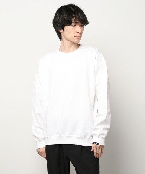 RAWLIFE（ロウライフ）の「BACK SPIN!GOLF/バックスピンゴルフ/BACK LOGO SWEAT SHIRT（スウェット・メンズ・ホワイト/ブラック・SMALL/MEDIUM/LARGE/X-LARGE）」の5枚目の写真