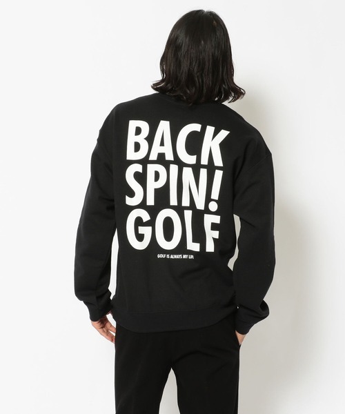 RAWLIFE（ロウライフ）の「BACK SPIN!GOLF/バックスピンゴルフ/BACK LOGO SWEAT SHIRT（スウェット・メンズ・ホワイト/ブラック・SMALL/MEDIUM/LARGE/X-LARGE）」の12枚目の写真