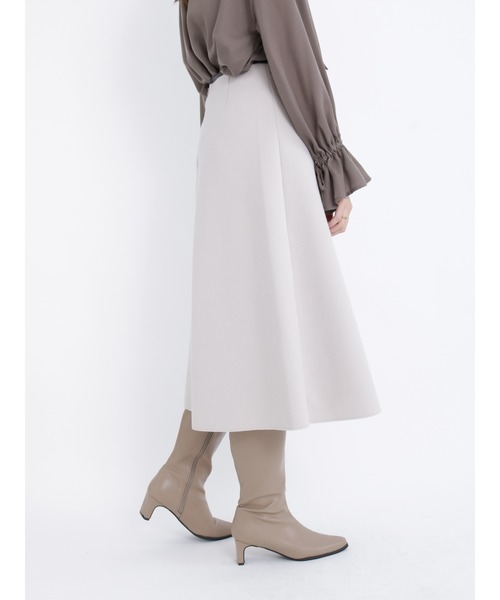 Te chichi（テチチ）の「メルトンジャージパイピングフレアスカート（スカート・レディース・モカ/ピンク/シルバーグレー・SMALL/MEDIUM）」の9枚目の写真