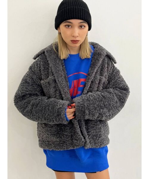 EMODA（エモダ）の「エンブレムモチーフスウェット（スウェット・レディース・ホワイト/ブラック/グレー/ブルー・FREE）」の8枚目の写真