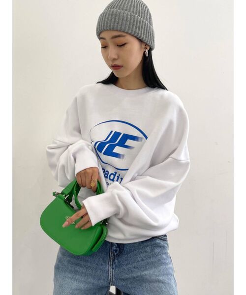 EMODA（エモダ）の「エンブレムモチーフスウェット（スウェット・レディース・ホワイト/ブラック/グレー/ブルー・FREE）」の15枚目の写真