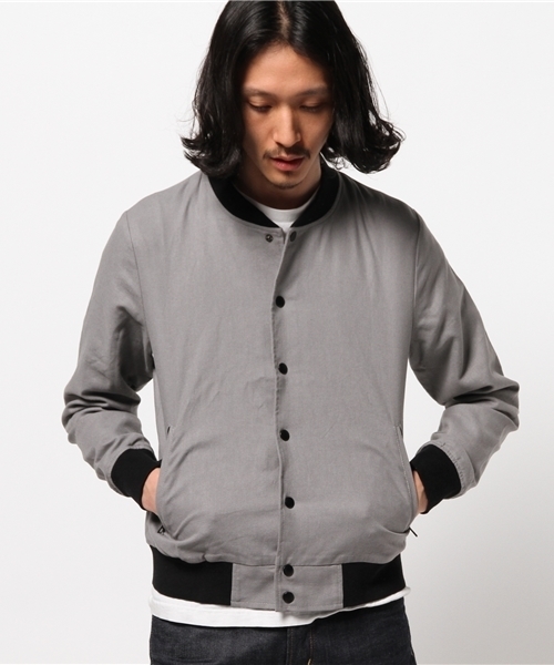 Ciaopanic チャオパニック の Ciaopanic Tool 綿麻スタジャン ブルゾン Wear