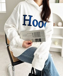 GeeRA（ジーラ）の「裏毛ロゴプリントパーカー（パーカー）」