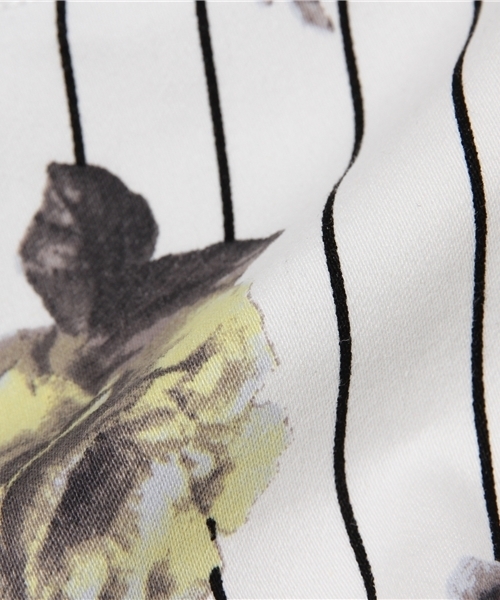 VENCEEXCHANGE（ヴァンスエクスチェンジ）の「サテンストライプ花柄ハイウエストスキニー            （その他パンツ・レディース・オフホワイト/ブラック・MEDIUM/SMALL/LARGE）」の11枚目の写真