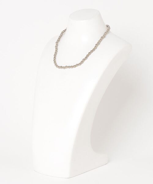 on the sunny side of the street（オンザサニーサイドオブザストリート）の「on the sunny side of the street(オン ザ サニーサイド オブ ザ ストリート) 5mm Metal Pearls w/Daisy Choker（ネックレス・レディース・シルバー・F）」の4枚目の写真