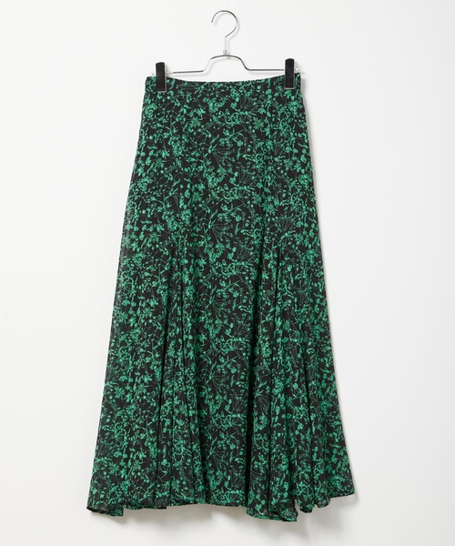 INED CLARO（イネドクラロ）の「フラワープリントマーメイドフレアスカート（スカート・レディース・ブラック/オフホワイト・フリー）」の10枚目の写真