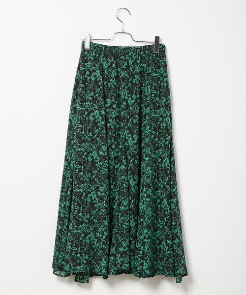 INED CLARO（イネドクラロ）の「フラワープリントマーメイドフレアスカート（スカート・レディース・ブラック/オフホワイト・フリー）」の11枚目の写真