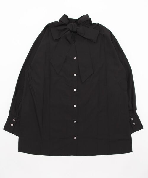 スタイルブロック STYLEBLOCK ブロードボウタイピンタックブラウス （ブラック） セール】ブロードボウタイピンタックブラウス（シャツ/ブラウス