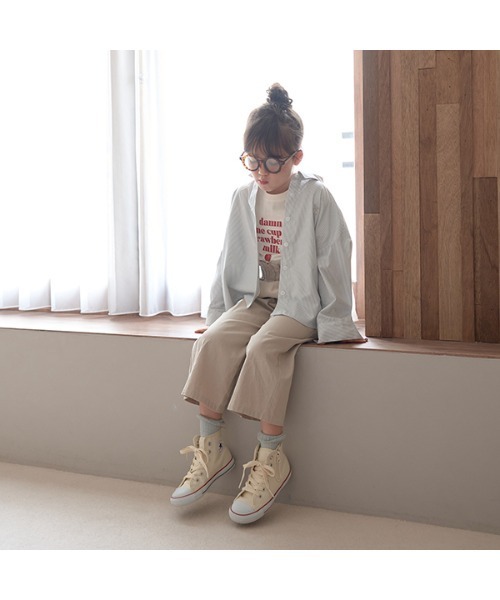 Lycee mine（リセマイン）の「取り外せるサスペンダー付きパンツ（スウェットパンツ・キッズ・ブラック/ライトカーキ/アイボリー/ピンク系その他/ライトベージュ・100cm/110cm/120cm/130cm/140cm/150cm）」の21枚目の写真