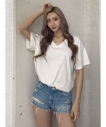 GYDA | STEMY EXPOSE VネックTシャツ(Tシャツ/カットソー)