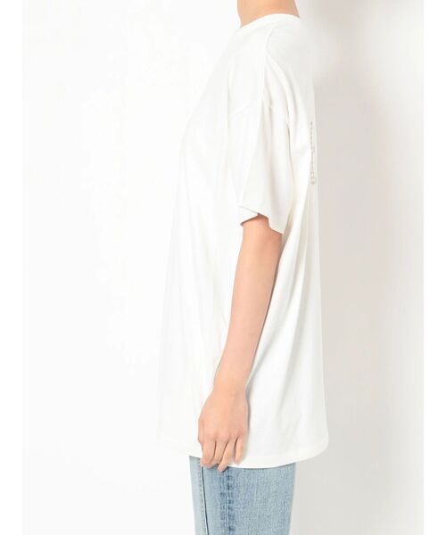 GYDA（ジェイダ）の「STEMY EXPOSE VネックTシャツ（Tシャツ/カットソー・レディース・チャコールグレー/オフホワイト/ピンク・FREE）」の19枚目の写真