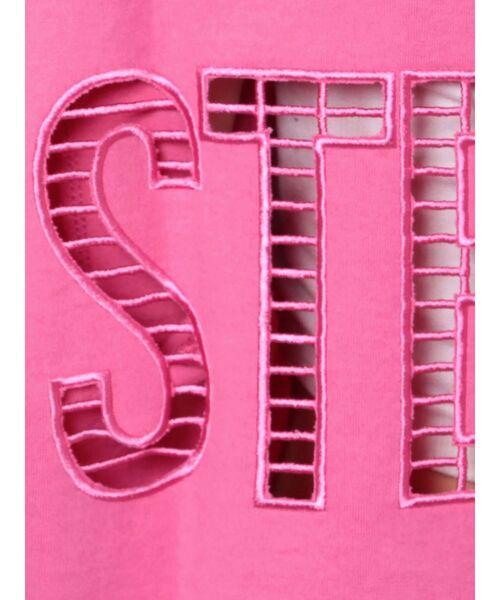 GYDA（ジェイダ）の「STEMY EXPOSE VネックTシャツ（Tシャツ/カットソー・レディース・チャコールグレー/オフホワイト/ピンク・FREE）」の6枚目の写真