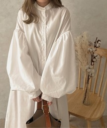 apres jour clair | 【apres jour clair】袖ボリュームシャツワンピース【ZOZOTOWN限定アイテム】(ワンピース)