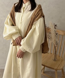 apres jour clair | 【apres jour clair】袖ボリュームシャツワンピース【ZOZOTOWN限定アイテム】(ワンピース)