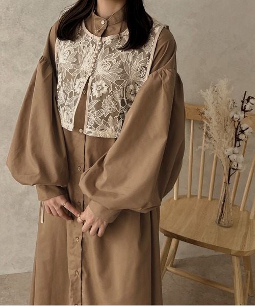 apres jour clair(アプレジュールクレア)の「【apres jour clair】袖ボリュームシャツワンピース【ZOZOTOWN限定アイテム】(ワンピース・レディース・オフホワイト/クリーム/ブラウン系その他・X-LARGE/フリー)」の17枚目の写真