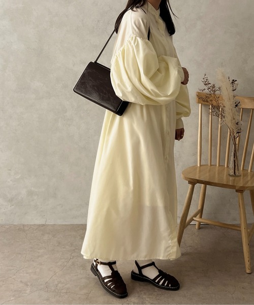 apres jour clair(アプレジュールクレア)の「【apres jour clair】袖ボリュームシャツワンピース【ZOZOTOWN限定アイテム】(ワンピース・レディース・オフホワイト/クリーム/ブラウン系その他・X-LARGE/フリー)」の18枚目の写真