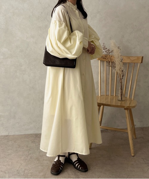 apres jour clair(アプレジュールクレア)の「【apres jour clair】袖ボリュームシャツワンピース【ZOZOTOWN限定アイテム】(ワンピース・レディース・オフホワイト/クリーム/ブラウン系その他・X-LARGE/フリー)」の11枚目の写真