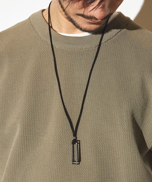 UNION STATION（ユニオンステーション）の「Wスクエアネックレス（ネックレス・メンズ・シルバー/シルバー系その他・FREE）」の2枚目の写真