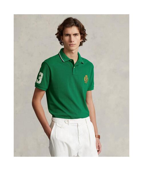 カスタム スリム フィット Polo クレスト ポロシャツ