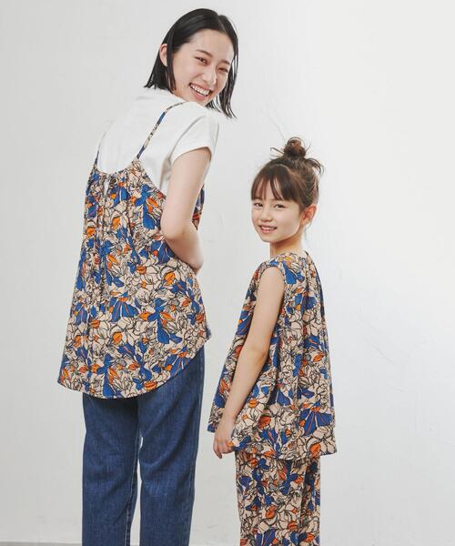 coen（コーエン）の「ボタニカルプリントキャミビスチェ（キャミソール・レディース・ベージュ/ブラック/ライム・M/L）」の14枚目の写真