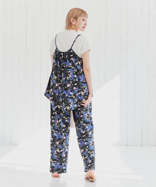 coen（コーエン）の「ボタニカルプリントキャミビスチェ（キャミソール・レディース・ベージュ/ブラック/ライム・M/L）」の22枚目の写真