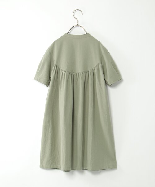 ikka（イッカ）の「【親子コーデ】前開き2wayワンピース（120~160cm）（シャツワンピース・キッズ・チャコールグレー/グリーン・120/130/140/150/160）」の12枚目の写真