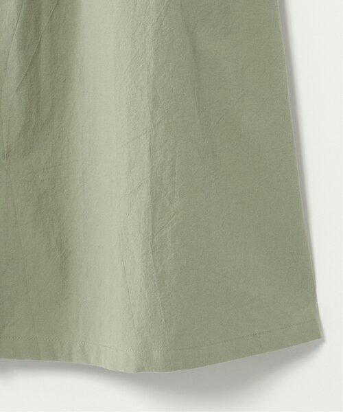 ikka（イッカ）の「【親子コーデ】前開き2wayワンピース（120~160cm）（シャツワンピース・キッズ・チャコールグレー/グリーン・120/130/140/150/160）」の10枚目の写真