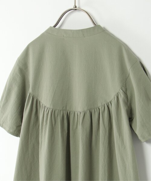 ikka（イッカ）の「【親子コーデ】前開き2wayワンピース（120~160cm）（シャツワンピース・キッズ・チャコールグレー/グリーン・120/130/140/150/160）」の8枚目の写真