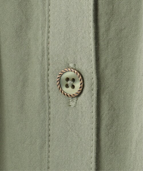 ikka（イッカ）の「【親子コーデ】前開き2wayワンピース（120~160cm）（シャツワンピース・キッズ・チャコールグレー/グリーン・120/130/140/150/160）」の6枚目の写真