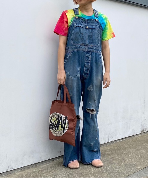 HOLIDAY(ホリデイ)の「HOLIDAY TOTE BAG (CIRCLE LOGO) ホリデイトートバッグ (サークルロゴ)(トートバッグ・レディース・パープル/ブラウン/ホワイト・ONE SIZE)」の5枚目の写真