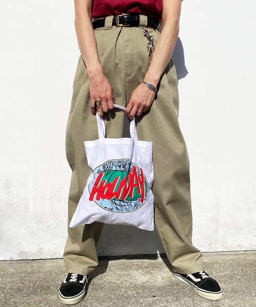HOLIDAY(ホリデイ)の「HOLIDAY TOTE BAG (CIRCLE LOGO) ホリデイトートバッグ (サークルロゴ)(トートバッグ・レディース・パープル/ブラウン/ホワイト・ONE SIZE)」の8枚目の写真