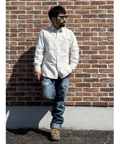 Salt&Pepper（ソルトアンドペッパー）の「【Salt&Pepper】ワークシャツ（シャツ/ブラウス・メンズ・オフホワイト・S/L/XL/M）」の10枚目の写真