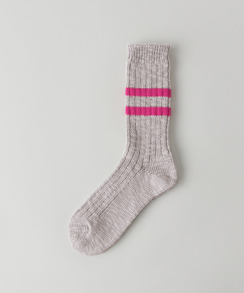 JOURNAL STANDARD LUXE（ジャーナルスタンダード　ラックス）の「スラブラインSOCKS（ソックス/靴下・レディース・グレー/アイボリー/ライトグレー・FREE）」の3枚目の写真