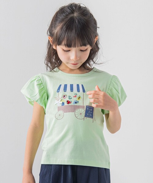 BeBe(ベベ)の「フルーツショップTシャツ(100~150cm)(Tシャツ/カットソー・キッズ・グリーン/ピンク・100/120/140/130/110/150)」の7枚目の写真
