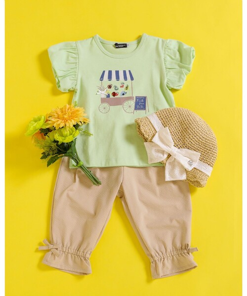 BeBe(ベベ)の「フルーツショップTシャツ(100~150cm)(Tシャツ/カットソー・キッズ・グリーン/ピンク・100/120/140/130/110/150)」の8枚目の写真