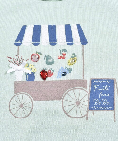 BeBe(ベベ)の「フルーツショップTシャツ(100~150cm)(Tシャツ/カットソー・キッズ・グリーン/ピンク・100/120/140/130/110/150)」の13枚目の写真