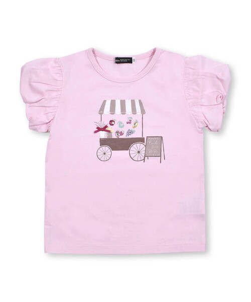 BeBe(ベベ)の「フルーツショップTシャツ(100~150cm)(Tシャツ/カットソー・キッズ・グリーン/ピンク・100/120/140/130/110/150)」の16枚目の写真