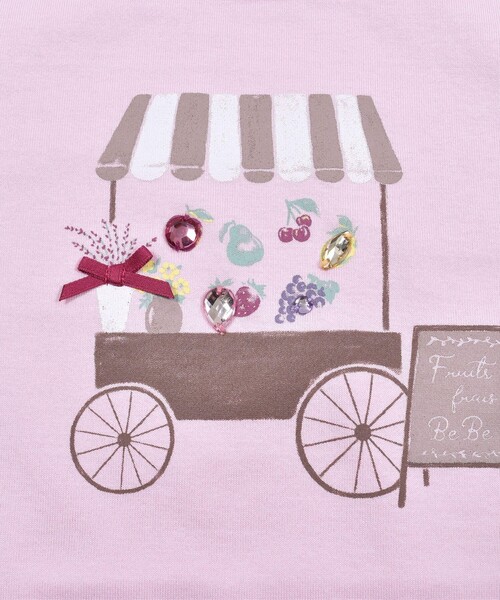 BeBe(ベベ)の「フルーツショップTシャツ(100~150cm)(Tシャツ/カットソー・キッズ・グリーン/ピンク・100/120/140/130/110/150)」の20枚目の写真