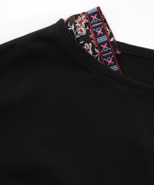 チチカカ(チチカカ)の「柄切替スクェアポンチョプルオーバー(Tシャツ/カットソー・レディース・ブラック/グレー/オレンジ・FREE)」の17枚目の写真