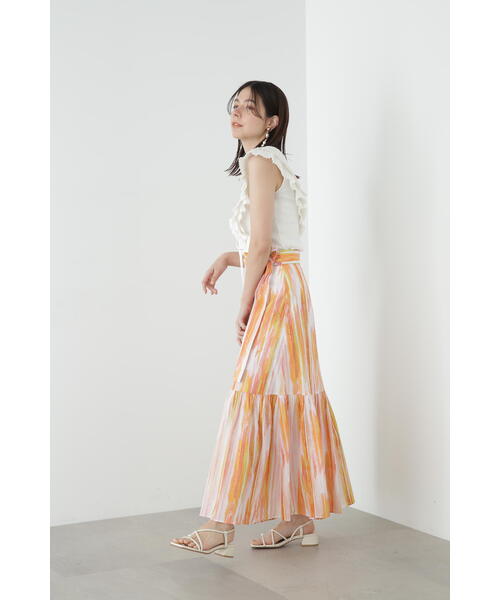 JILL STUART（ジルスチュアート）の「◆プリーツラッフルトップ（Tシャツ/カットソー・レディース・パープル/ホワイト/ブラック・FREE）」の14枚目の写真