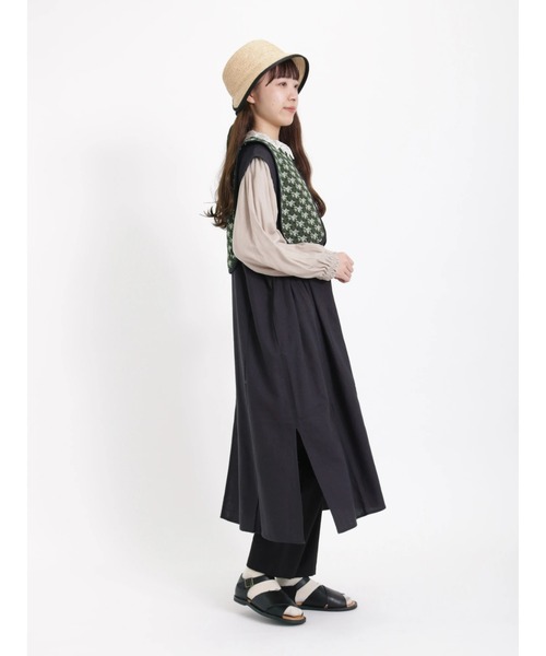 Samansa Mos2（サマンサ モスモス）の「◎前後2wayリボンワンピース（ワンピース・レディース・チャコール/キナリ/ミント/グレー・ﾌﾘ-）」の19枚目の写真
