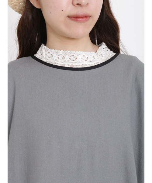 Samansa Mos2（サマンサ モスモス）の「◎前後2wayリボンワンピース（ワンピース・レディース・チャコール/キナリ/ミント/グレー・ﾌﾘ-）」の11枚目の写真